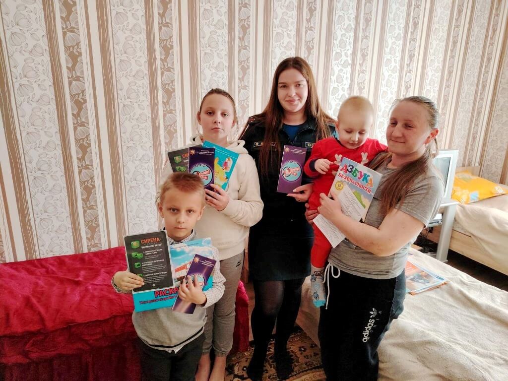 Профилактическая работа в семьях СОП в Барановичах МЧС